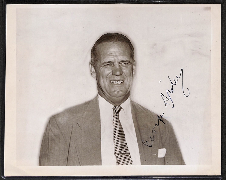 George Sisler Signed Black & White 8x10 Photo - JSA COA