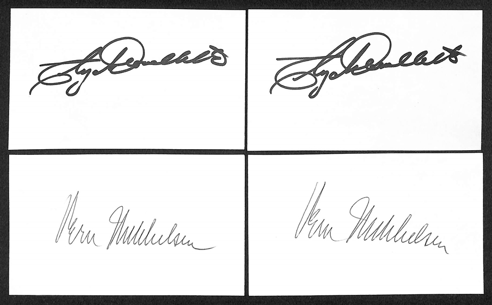 Lot of (40+) Signed Basketball Index/Photo Cards w. (4) Jerry West, Pat Riley, Elmer Ripley, + (JSA Auction Letter)