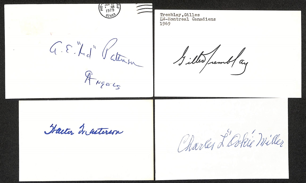 Lot of (175+) Signed Various Sports Index/Photo Cards w. Vince DiMaggio, Preacher Roe, Leonard Tose, + (JSA Auction Letter)