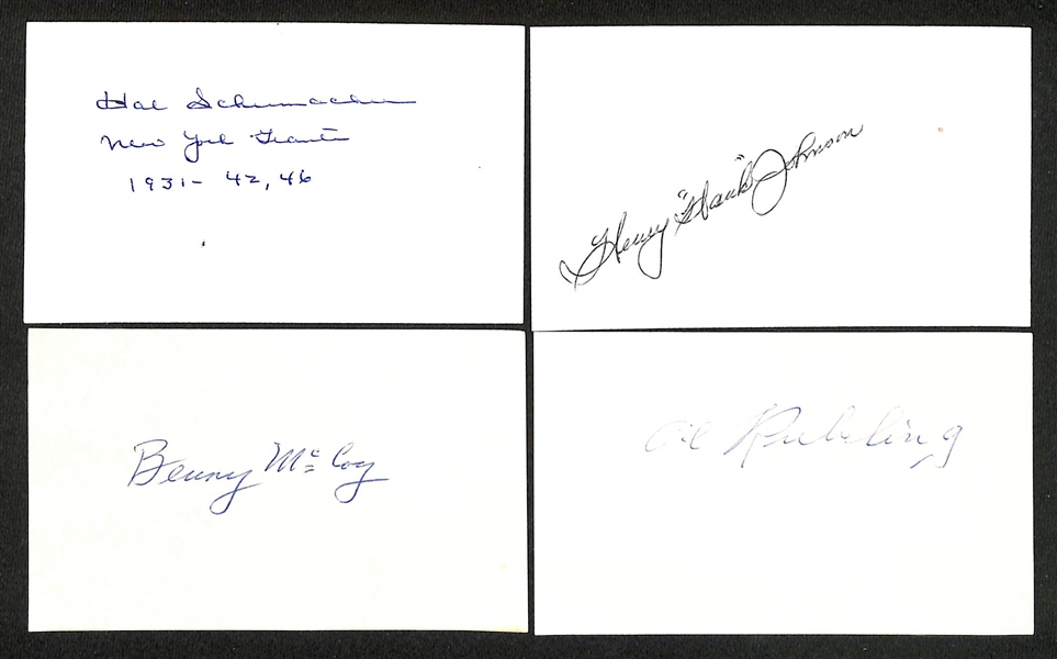 Lot of (160+) Signed Various Spots Index/Photo Cards w. Lyle Alzado, Bob Howsam, Marino Pieretti, Lee MacPhail, Joe Wood, + (JSA Auction Letter)