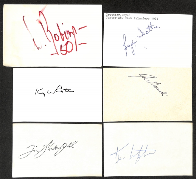 Lot of (170+) Signed Various Sports Index/Photo Cards w. Milburn Shoffner, Bobby Malkmus, Dino Restelli, + (JSA Auction Letter)