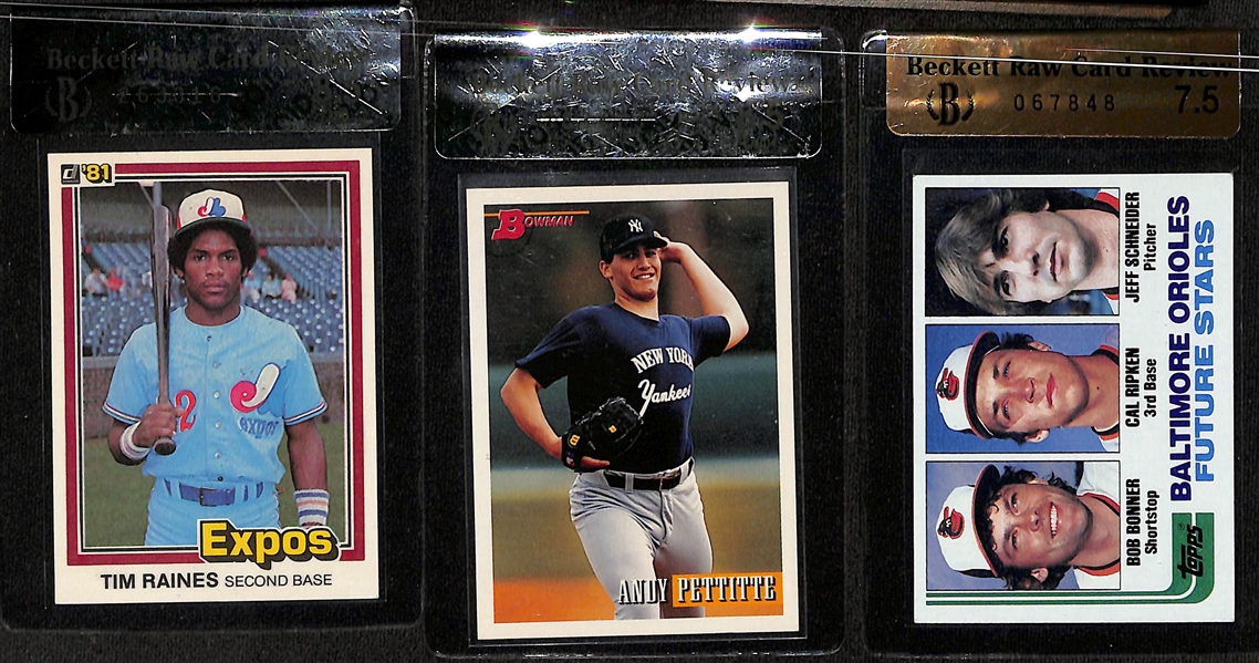 Lot of (19) Graded Baseball Rookie Cards- 2018 Select Shohei Ohtani (SGC 9), 2012 Bowman Chrome Bryce Harper (BGS RCR 9), 1992 Bowman Marino Rivera (BGS RCR 8.5), +