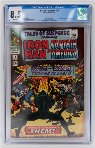 Lot of (13) Marvel Tales of Suspense Iron Man & Captain America Comic Books w. Tales of Suspense #78 CGC 8.5