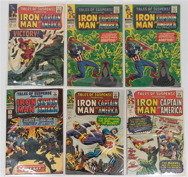Lot of (13) Marvel Tales of Suspense Iron Man & Captain America Comic Books w. Tales of Suspense #78 CGC 8.5