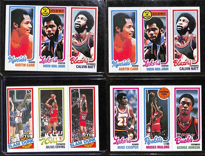 Lot of (70) 1980-1981 Topps Basketball Cards w. (2) Kareem Abdul-Jabbar Cards