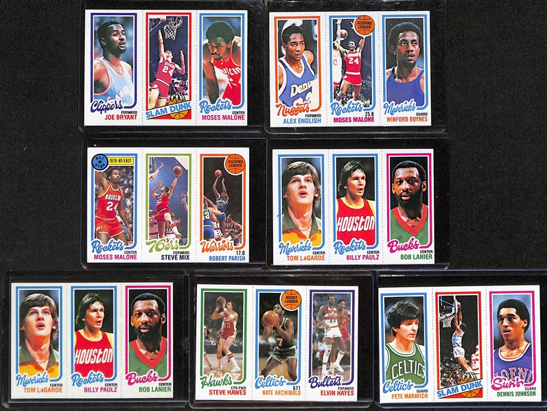 Lot of (70) 1980-1981 Topps Basketball Cards w. (2) Kareem Abdul-Jabbar Cards