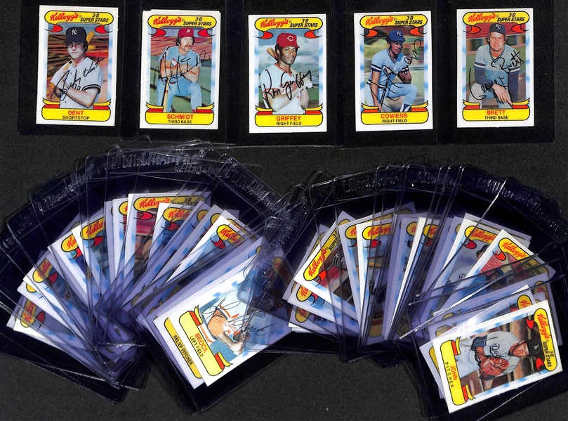 1978 Kellogg's Baseball 3-D Complete Set of 57 Cards & (20) 2024 Leaf/ProSet Football Proofs - Sealed, More