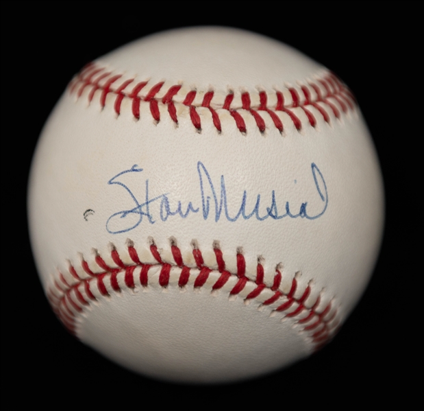 Lot of (3) Hall of Famer Signed Baseballs - Stan Musial, Jocko Conlan, & Ray Dandridge - All JSA COA