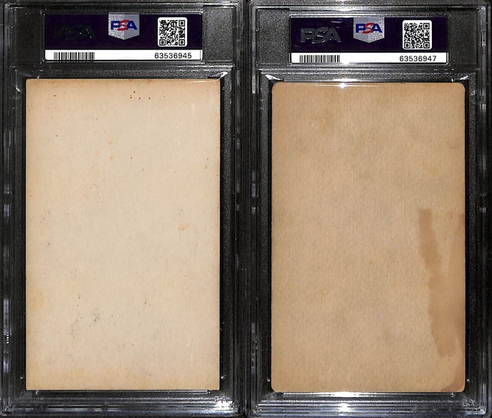 RARE 1921 Exhibits Lot - Joe Dugan (PSA 3, 3-Time WS Champion) & Rollie Naylor (PSA 1.5)