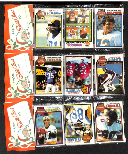 Sports Card Packs w. 1987 Topps Football Cello (Elway on Top, PSA 8), 1981 Fleer Baseball (GAI 9), 1981 Topps Baseball (GAI 9), (5) 1980 Topps Football, (2) 1982 Topps Football, (3) 1979 Topps...
