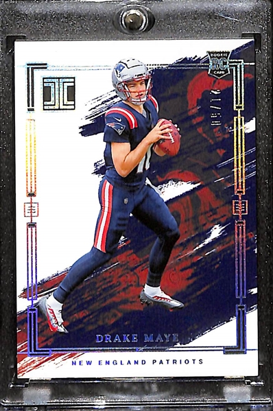 2024 Impeccable Drake Maye Rookie Card Silver (#/50)