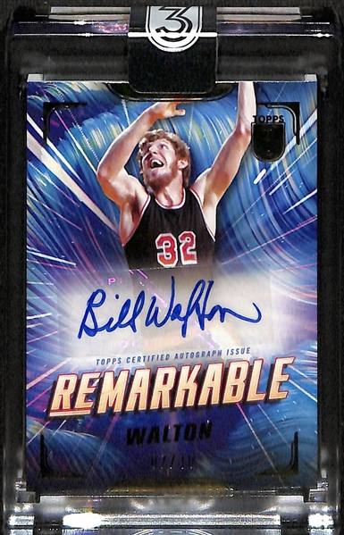 Lot of (3) 2024 Topps 3 Basketball Cards w. Hall of Famers (2) Magic Johnson & Bill Walton