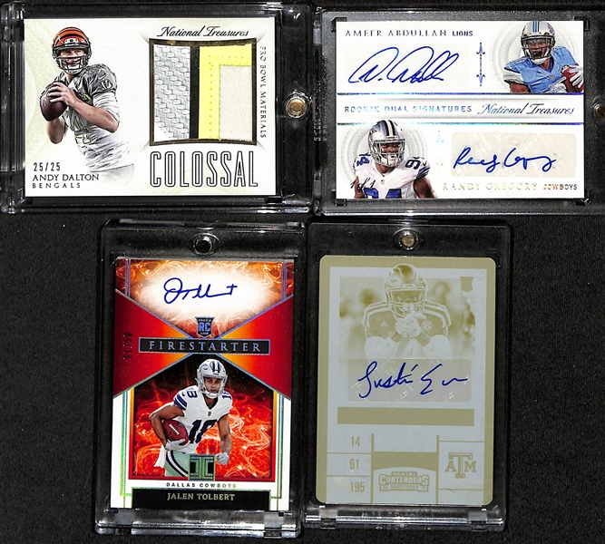 Lot of (8) Football Cards w. HOFer Steve Young Auto #/25 