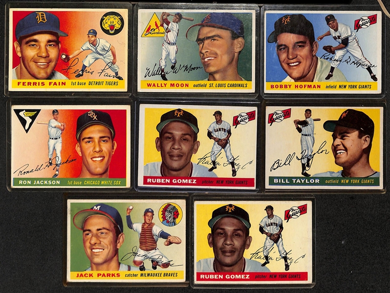 (4) 1961 Fleer Basketball Cards, (9) 1960-61 Topps Hockey Cards, & (9) 1955 Topps Baseball Cards, w. 1955 Topps Hal Newhouser