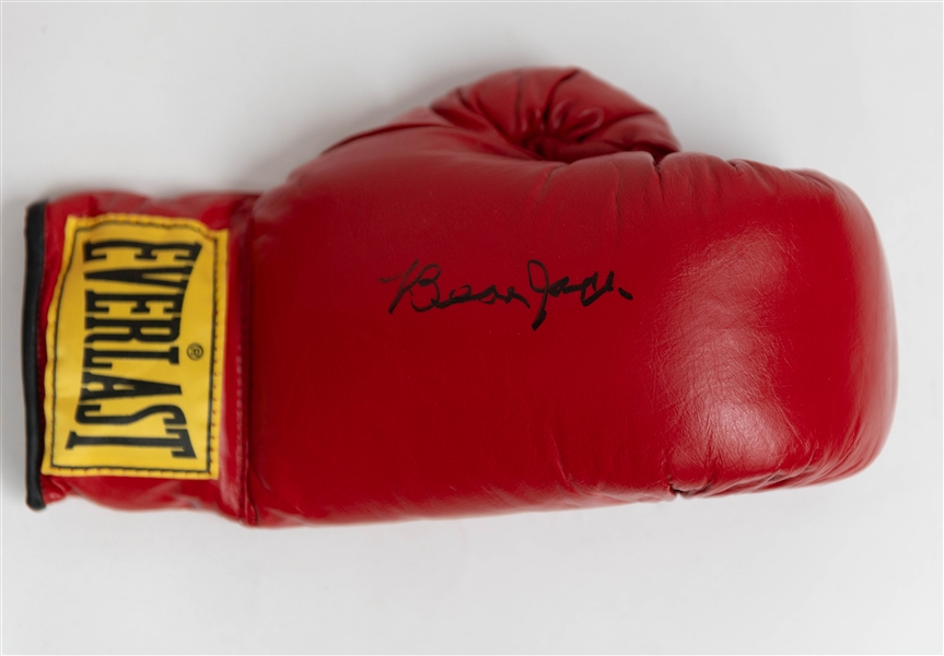 Beau Jack (1940s Boxing Champion) and Angel Manfredy Signed Boxing Gloves (JSA Auction Letter)