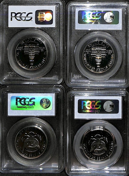 Lot of (6) Graded Dollar Coins from 2000-2008, (4) Graded Half Dollars from 1976-1978, & (11) Quarters from 1974-2001 w. 1974-S PCGS PR69 DCAM