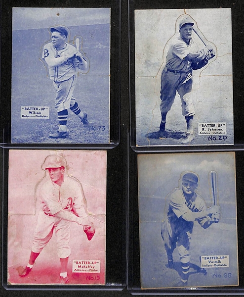 Lot of (3) Graded & (4) Raw 1934-36 Batter-Up R318s w. Goose Goslin PSA Auth (altered)