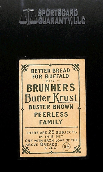 Rare 1911-14 Brunners Bread D304 Rube Marquard Graded (HOF) SGC 2