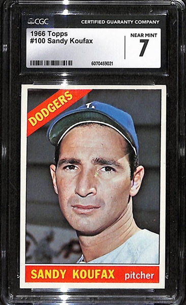 1966 Topps Sandy Koufax #100 CGC 7 (HOF)