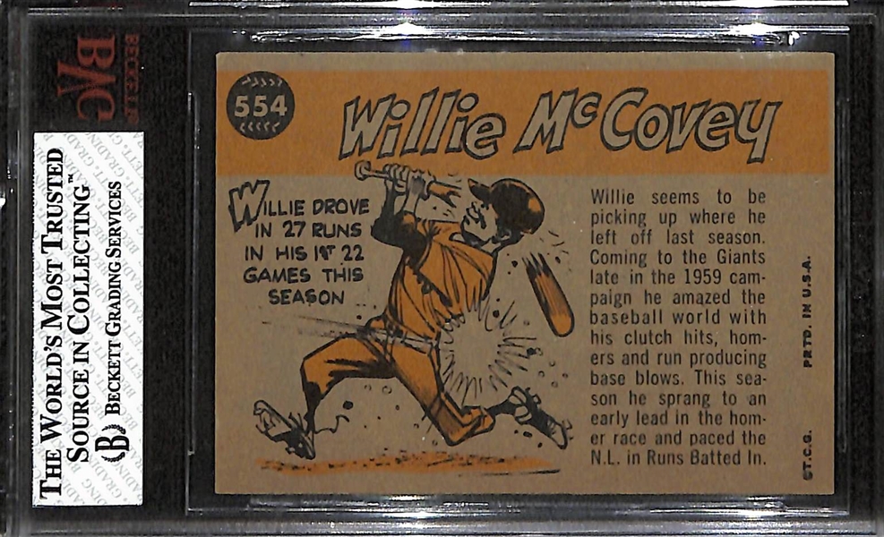 1960 Topps Willie McCovey Rookie All-Star #554 - BVG 7