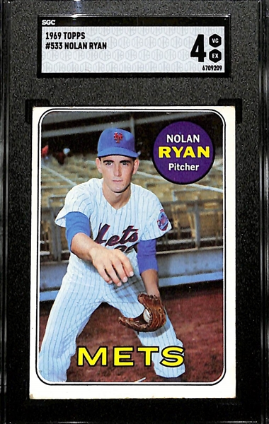 1969 Topps Nolan Ryan #533 Graded SGC 4 (Second Year Card)