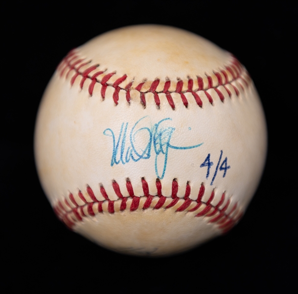 Mark McGuire & Sammy Sosa Signed Rawlings Official American League Baseball (PSA/DNA)