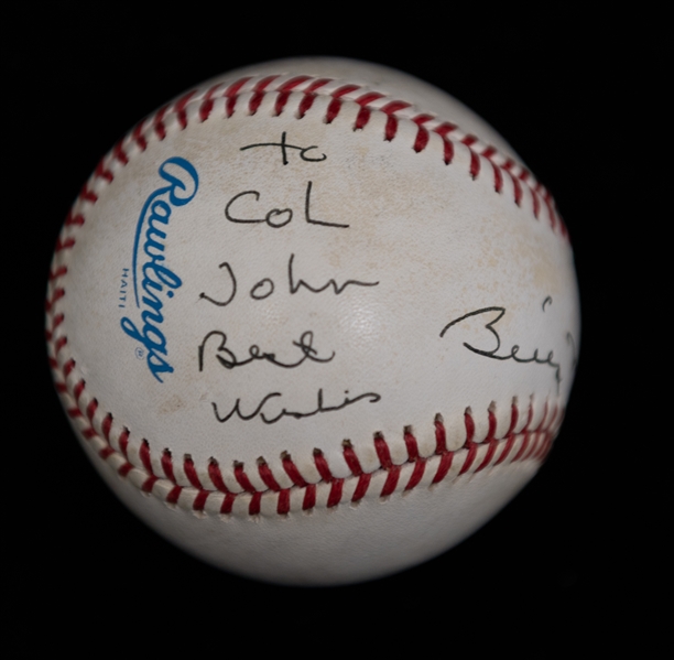 Billy Martin Signed & Personalized Rawlings Official American League Baseball (JSA Auction Letter)