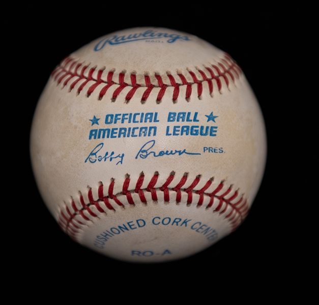 Billy Martin Signed & Personalized Rawlings Official American League Baseball (JSA Auction Letter)