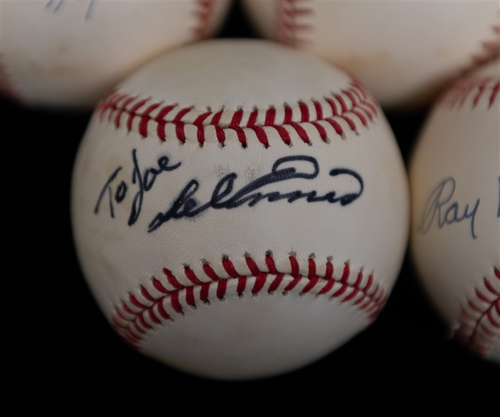Lot of (5) Signed Rawlings Official Baseballs w. Charles Gehringer (HOF) & Ray Dandridge (HOF) (JSA Auction Letter)