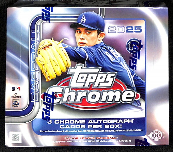 Factory Sealed 2025 Topps Chrome Baseball Jumbo Box