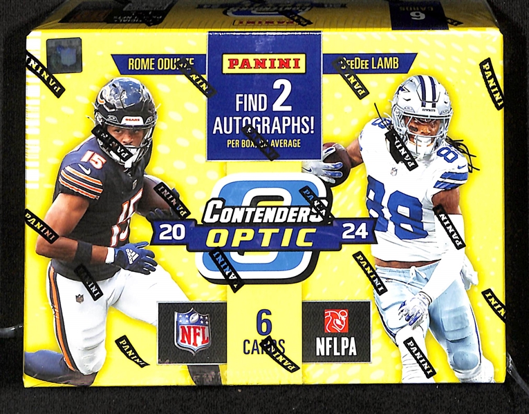 Factory Sealed 2024 Contenders Optic Football Hobby Box (2 Autos)