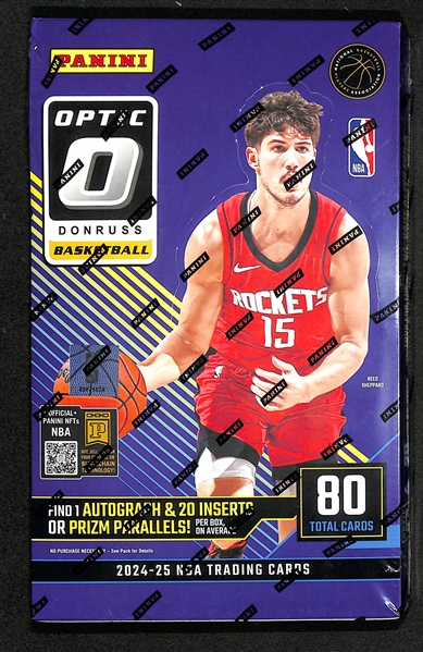 2024/25 Panini Donruss Optic Basketball Factory Sealed Hobby Box w. 1 Autograph