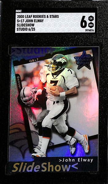 Lot of (4) Graded & #ed Quarterback Cards w. 2020 Panini Certified Justin Herbert Rookie (#/199) SGC 10