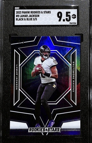 Lot of (4) Graded & #ed Quarterback Cards w. 2020 Panini Certified Justin Herbert Rookie (#/199) SGC 10