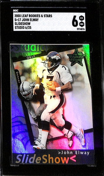 Lot of (4) Graded & #ed Quarterback Cards w. 2020 Panini Certified Justin Herbert Rookie (#/199) SGC 10