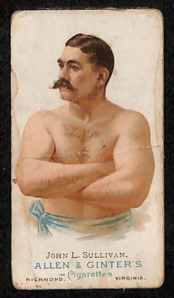 1887 N28 Allen & Ginter John L. Sullivan Boxing Card