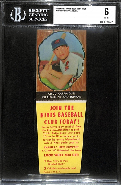 Lot of (5) Vintage Baseball Premiums w. 1934-36 R311 Pie Traynor & 1958 Hires Root Beer Chico Carrasquel BGS 6
