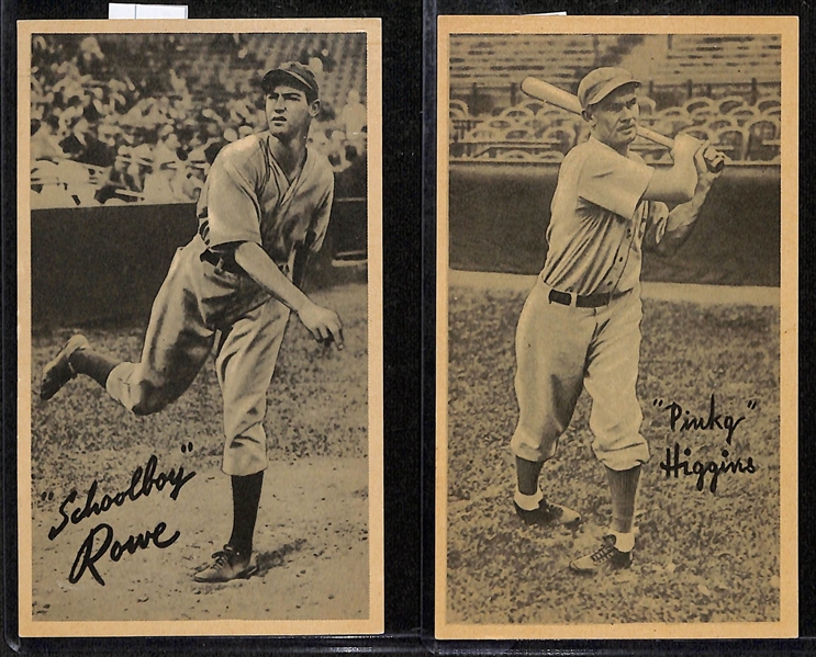 Lot of (5) Vintage Baseball Premiums w. 1934-36 R311 Pie Traynor & 1958 Hires Root Beer Chico Carrasquel BGS 6