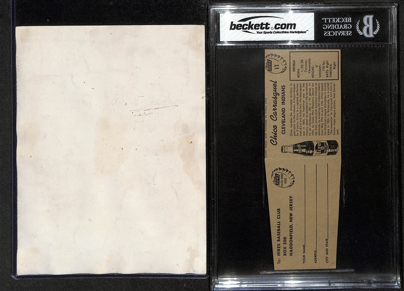 Lot of (5) Vintage Baseball Premiums w. 1934-36 R311 Pie Traynor & 1958 Hires Root Beer Chico Carrasquel BGS 6