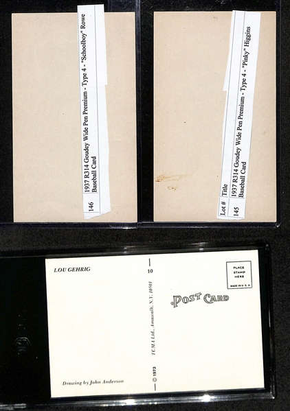 Lot of (5) Vintage Baseball Premiums w. 1934-36 R311 Pie Traynor & 1958 Hires Root Beer Chico Carrasquel BGS 6