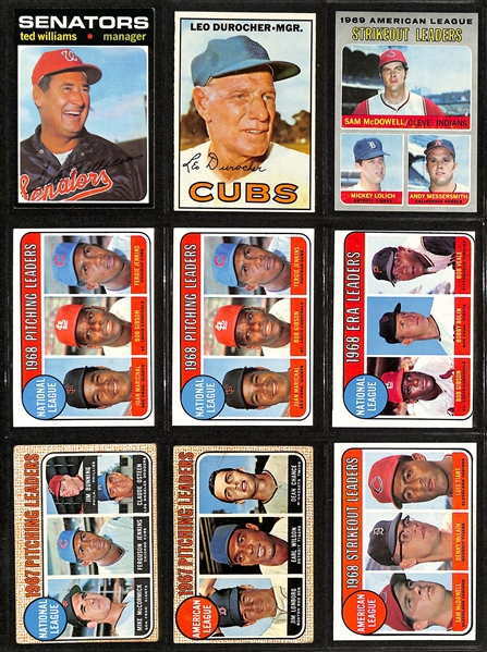 Lot of (100) 1965-1975 Topps Baseball Cards w. 1965 Willie Mays & (2) 1969 Johnny Bench