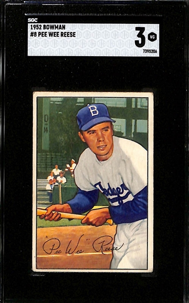 1941 Play Ball Hank Greenberg (SGC 2.5) & 1952 Bowman Pee Wee Reese (SGC 3)