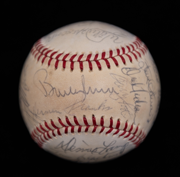 1979 Chicago Cubs Team Signed Baseball w. Bruce Sutter, Dave Kingman, Bill Buckner, +(JSA Auction Letter)