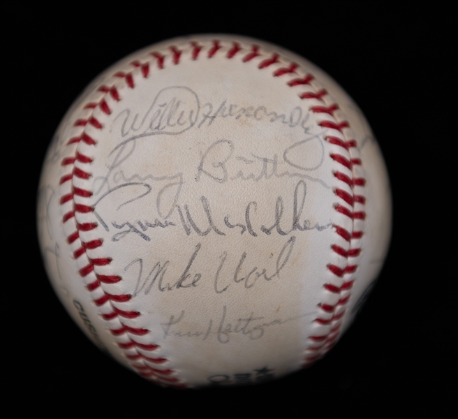 1979 Chicago Cubs Team Signed Baseball w. Bruce Sutter, Dave Kingman, Bill Buckner, +(JSA Auction Letter)