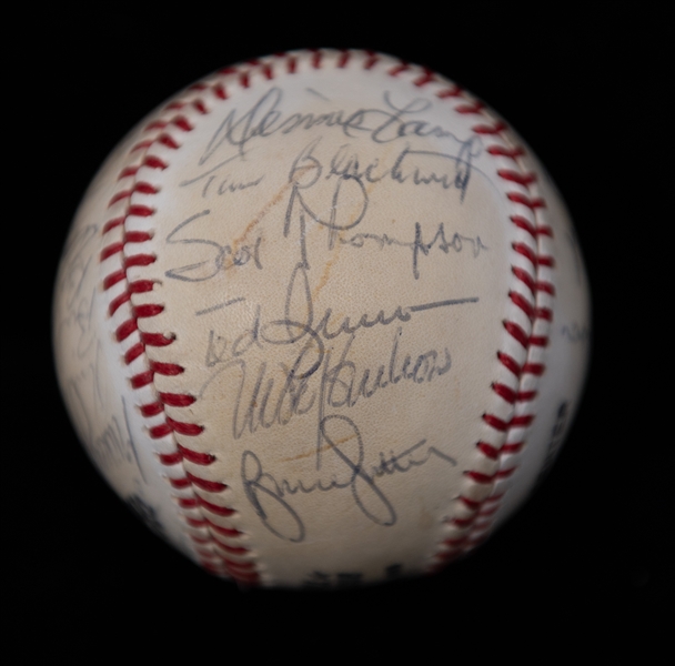 1979 Chicago Cubs Team Signed Baseball w. Bruce Sutter, Dave Kingman, Bill Buckner, +(JSA Auction Letter)