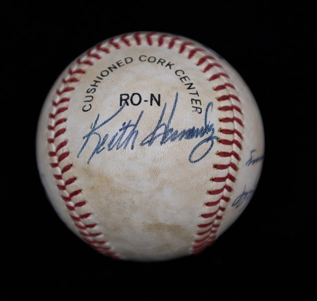 1981 St. Louis Cardinals Baseball w. 7 Signatures inc. Bruce Sutter & Ozzie Smith (JSA Auction Letter)
