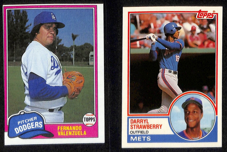 1981, 1982, & 1983 Topps Traded Series Sets w. Cal Ripken Jr., Tim Raines, Fernando Valenzuela, & Darryl Strawberry Rookie Cards!