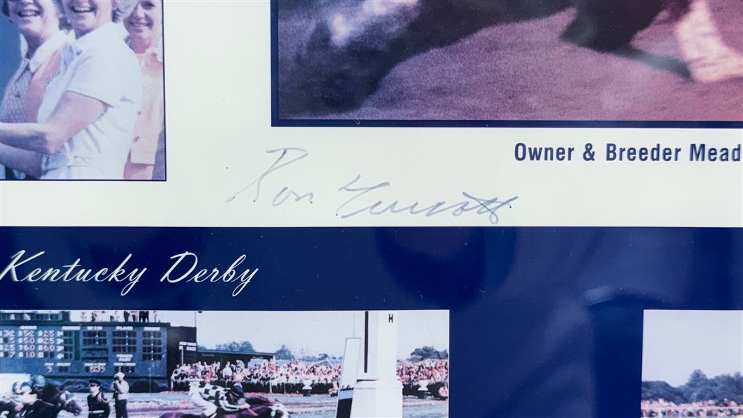 Lot of (2) Triple Crown Winner, Secretariat Prints - (1) Signed (+JSA Auction Letter)
