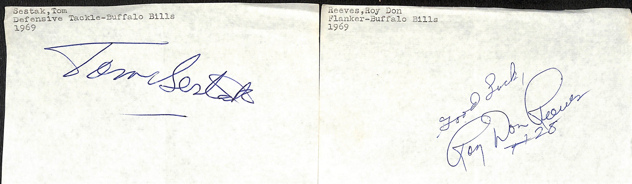 Lot of (25) Mostly 1960s Buffalo Bills Signed Stationary Sheets w. (2) O.J. Simpson, Bill Shaw +(JSA Auction Letter)