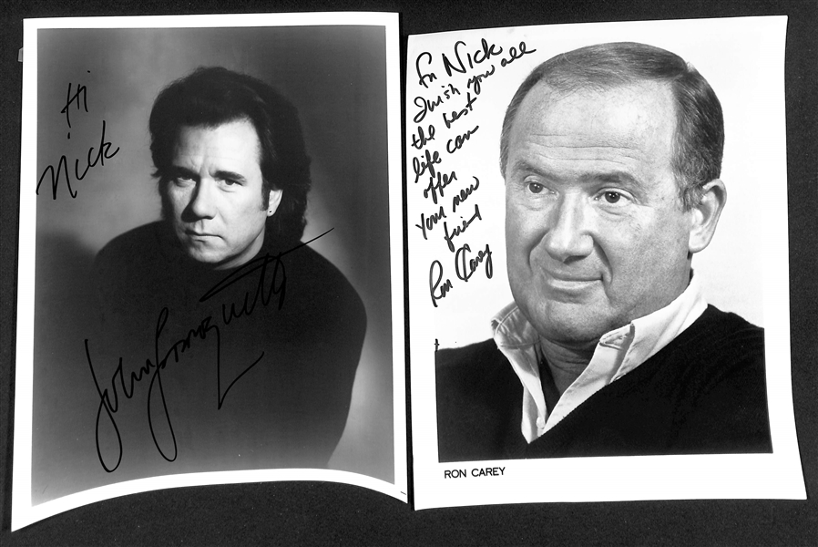 Lot of (35+) Signed Male Entertainer Prints (many Personalized) w. Rod Steiger & Graham Greene (JSA Auction Letter)